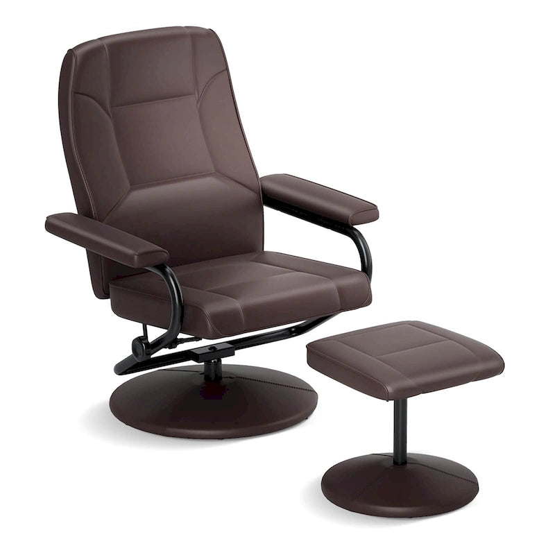 Verstellbarer Sessel mit Ottoman, Lounge-Sessel mit Polsterung