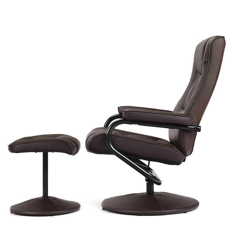 Verstellbarer Sessel mit Ottoman, Lounge-Sessel mit Polsterung