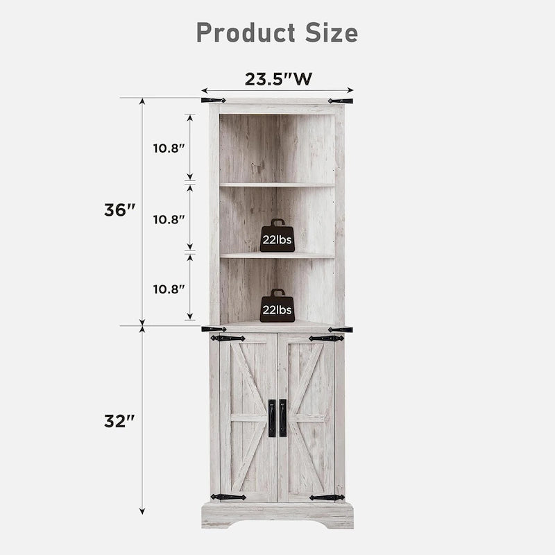 Corner Cabinet, 68 Tall Corner Cabinet, Corner Cabinet