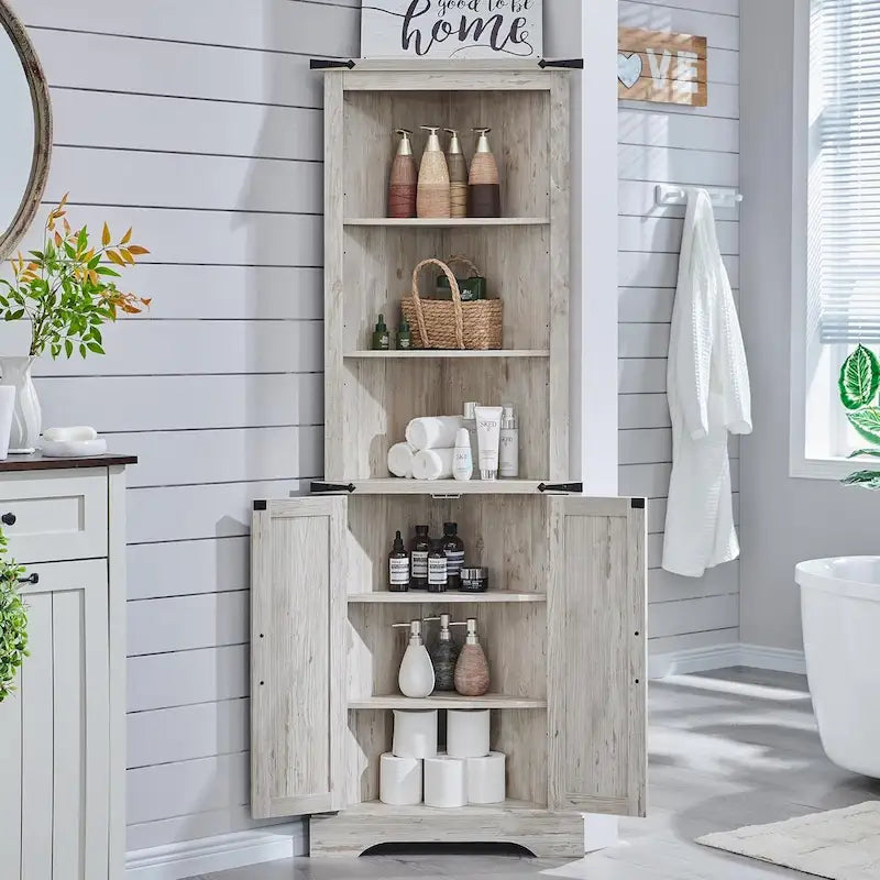 Corner Cabinet, 68 Tall Corner Cabinet, Corner Cabinet