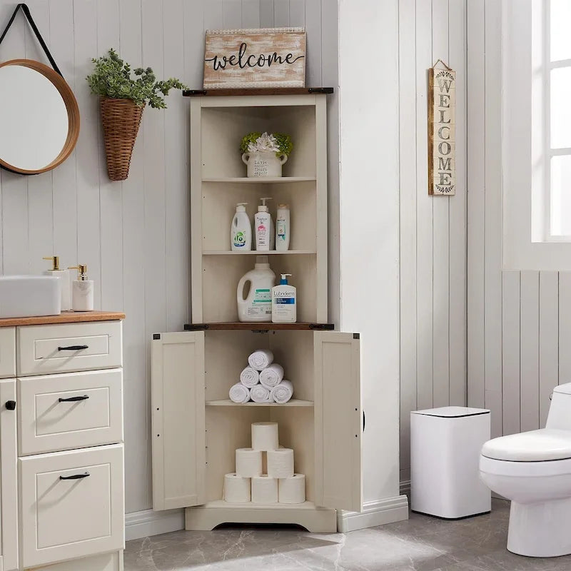 Corner Cabinet, 68 Tall Corner Cabinet, Corner Cabinet