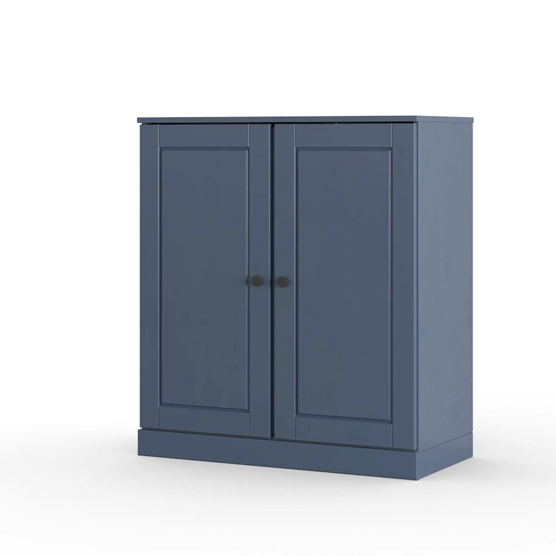 100% Solid Wood 32 Bathroom Cabinet with Solid Doors and Adjustable Shelves