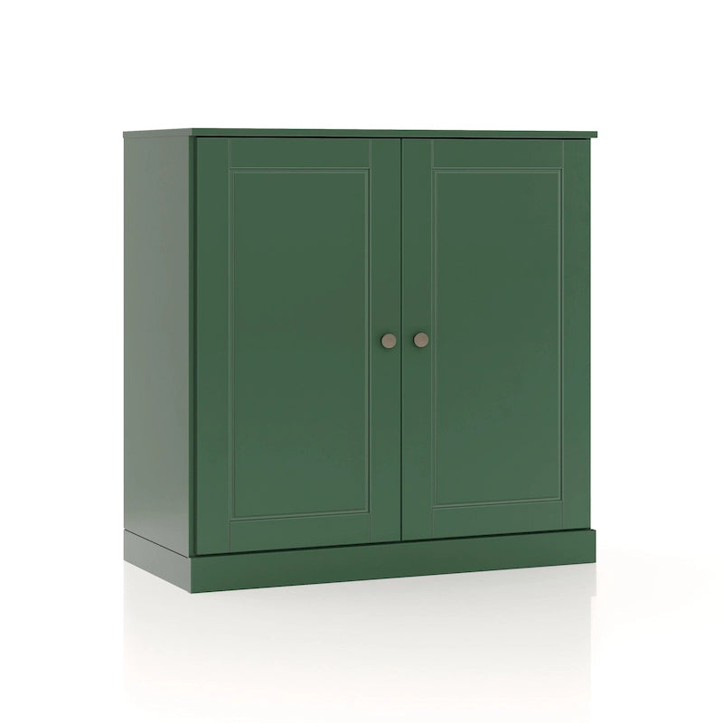 100% Solid Wood 32 Bathroom Cabinet with Solid Doors and Adjustable Shelves