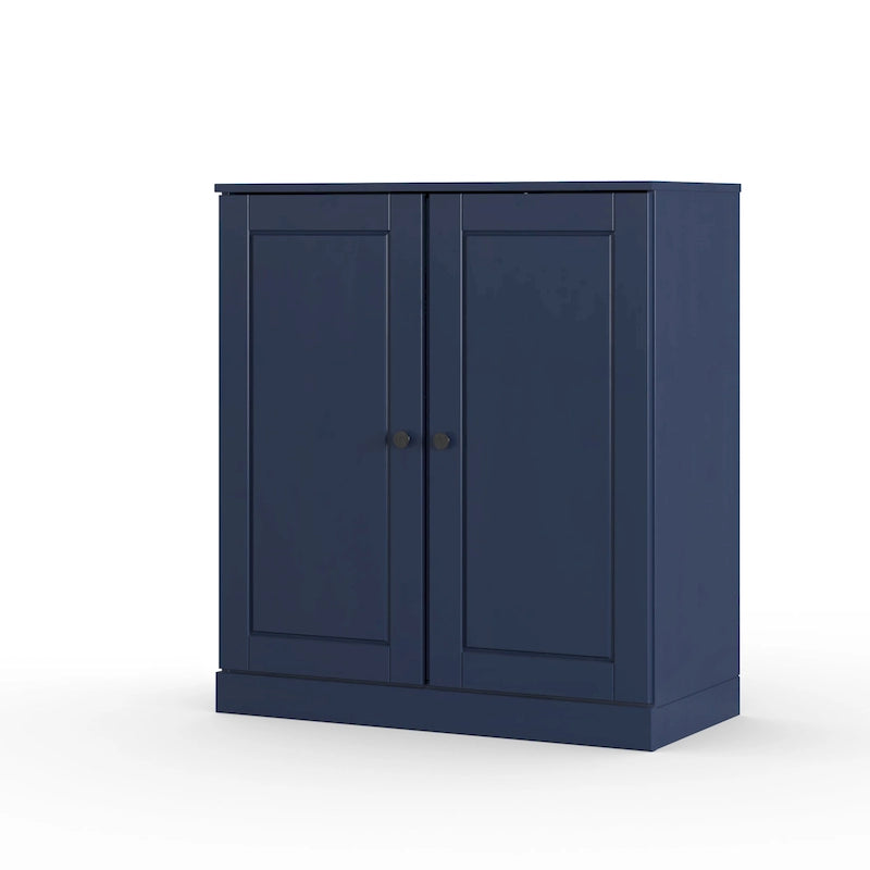 100% Solid Wood 32 Bathroom Cabinet with Solid Doors and Adjustable Shelves