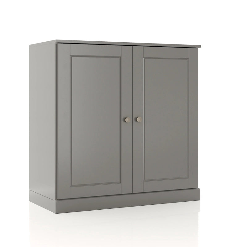 100% Solid Wood 32 Bathroom Cabinet with Solid Doors and Adjustable Shelves