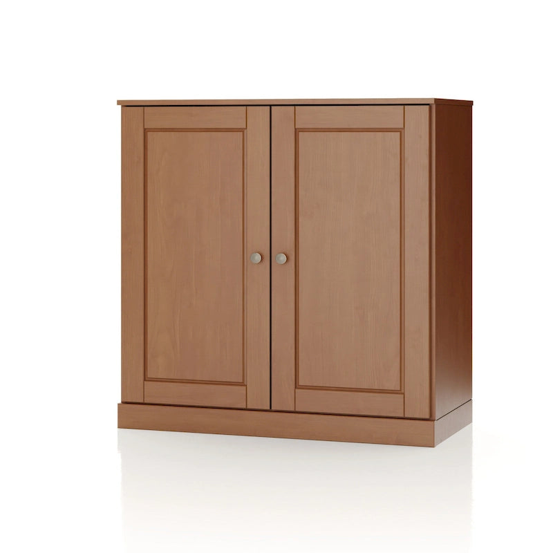 100% Solid Wood 32 Bathroom Cabinet with Solid Doors and Adjustable Shelves