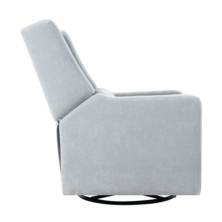 Luxury Power Motion Recliner Chair with Swivel Glider, Upholstered Living Room Reclining Sofa Chair with Lumbar Support