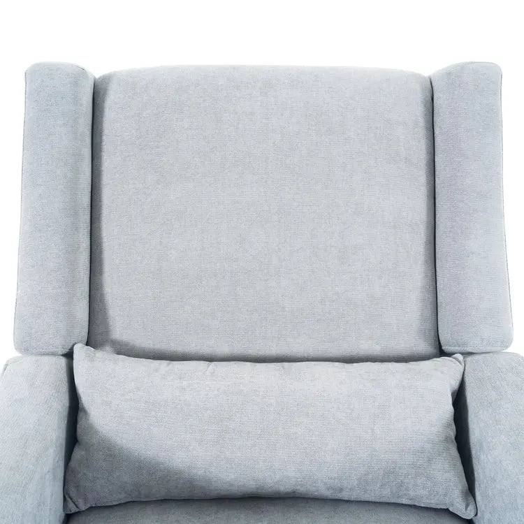 Luxury Power Motion Recliner Chair with Swivel Glider, Upholstered Living Room Reclining Sofa Chair with Lumbar Support