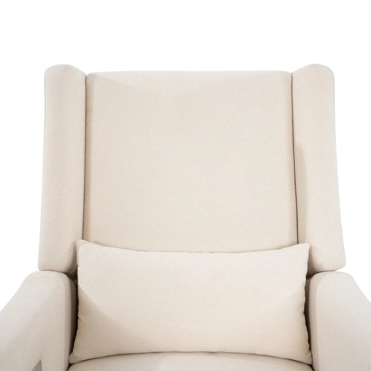 Luxury Power Motion Recliner Chair with Swivel Glider, Upholstered Living Room Reclining Sofa Chair with Lumbar Support