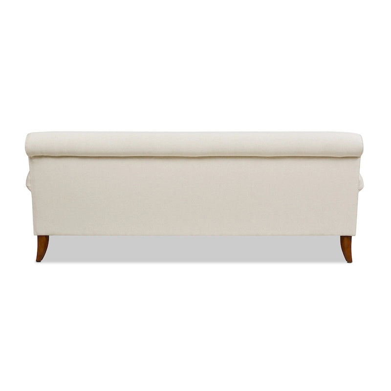Divano da soggiorno da 88 pollici con tre cuscini, braccioli arrotolati e schienale fisso, assemblaggio minimo richiesto