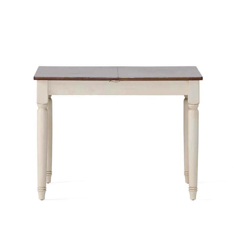 Clearwater Multicolored Wood Dining Table with Leaf Extension