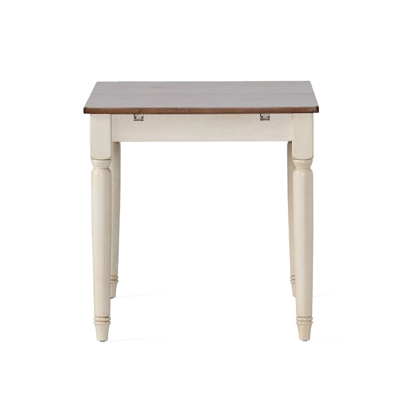 Clearwater Multicolored Wood Dining Table with Leaf Extension
