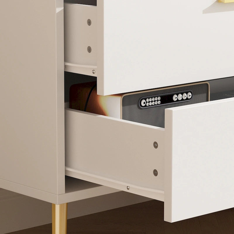 Modern Double 6-Drawer Dresser Chest Of Drawers Cabinet