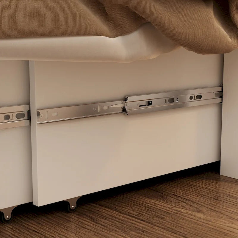 Full Size Murphy Bed Chest with Drawers For Home Office or Small Room