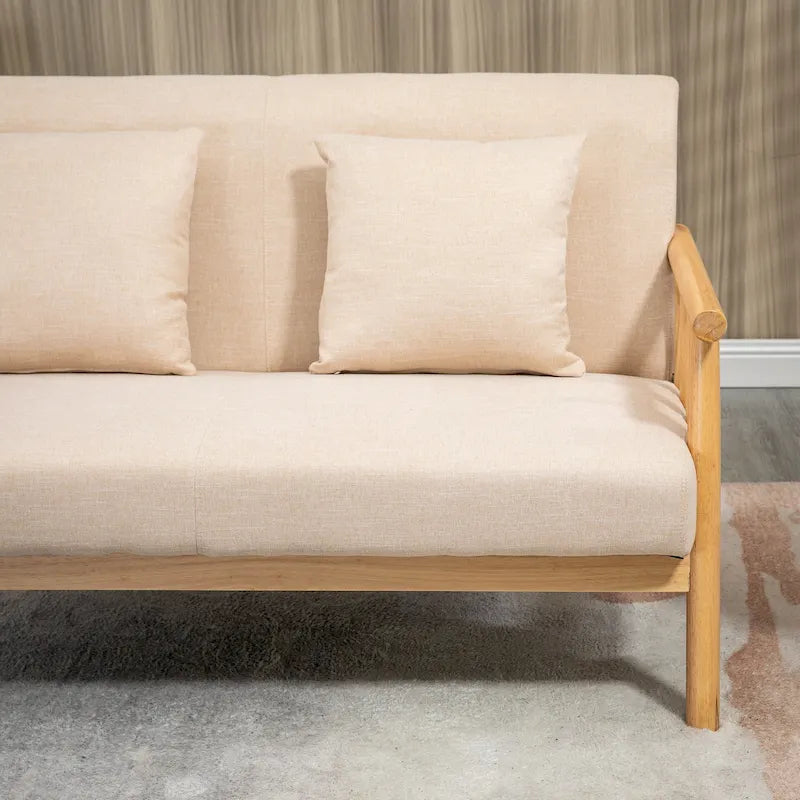 Divanetto a due posti da 48 per camera da letto, arredo moderno, piccolo divano imbottito per spazi ridotti