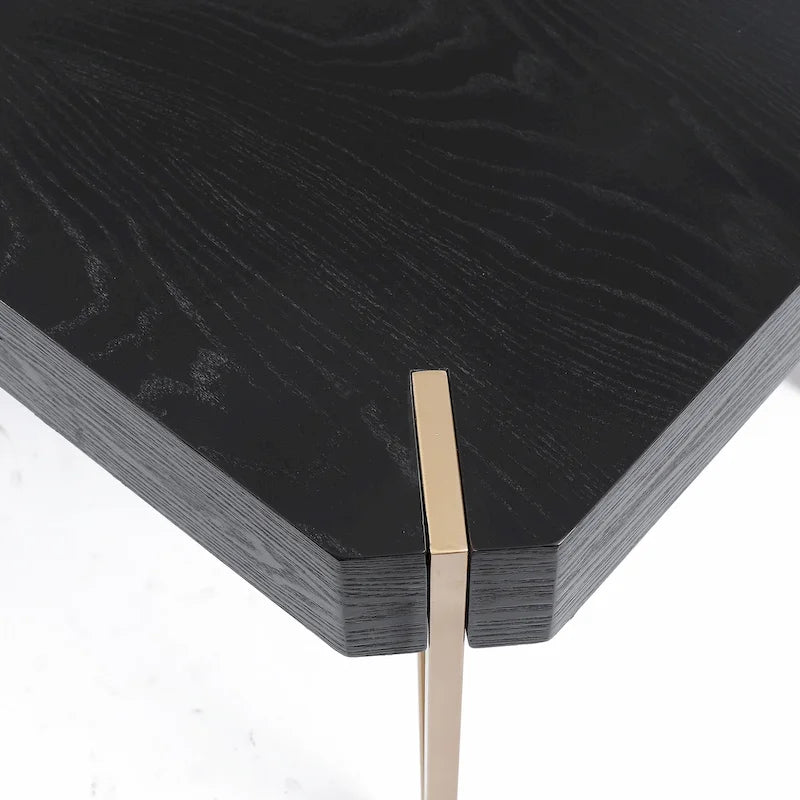 Wood and Metal Coffee Table - 46.13 W