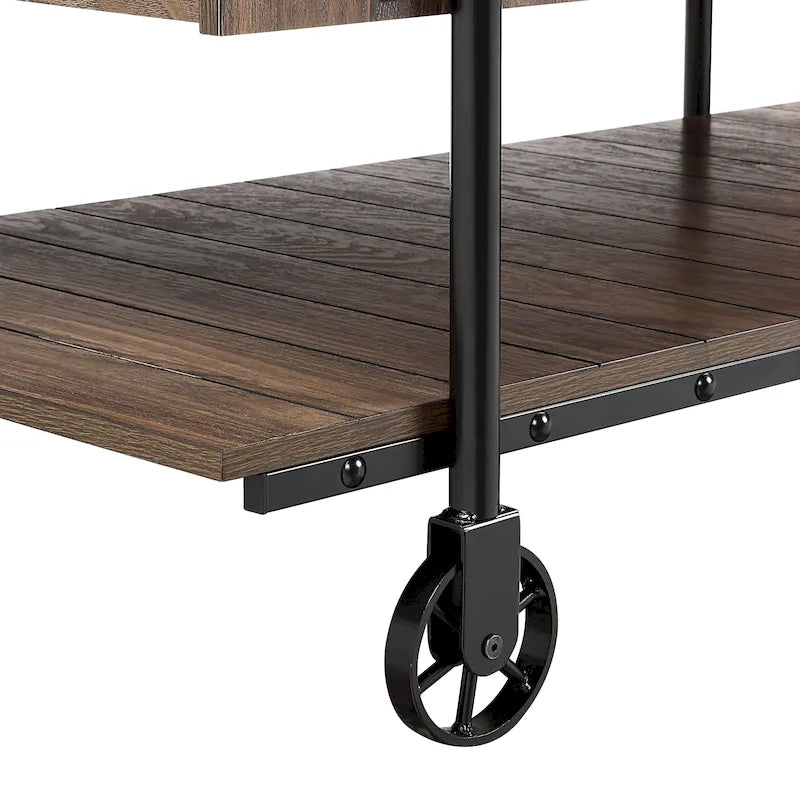 24-inch Steel 1-Shelf End Table