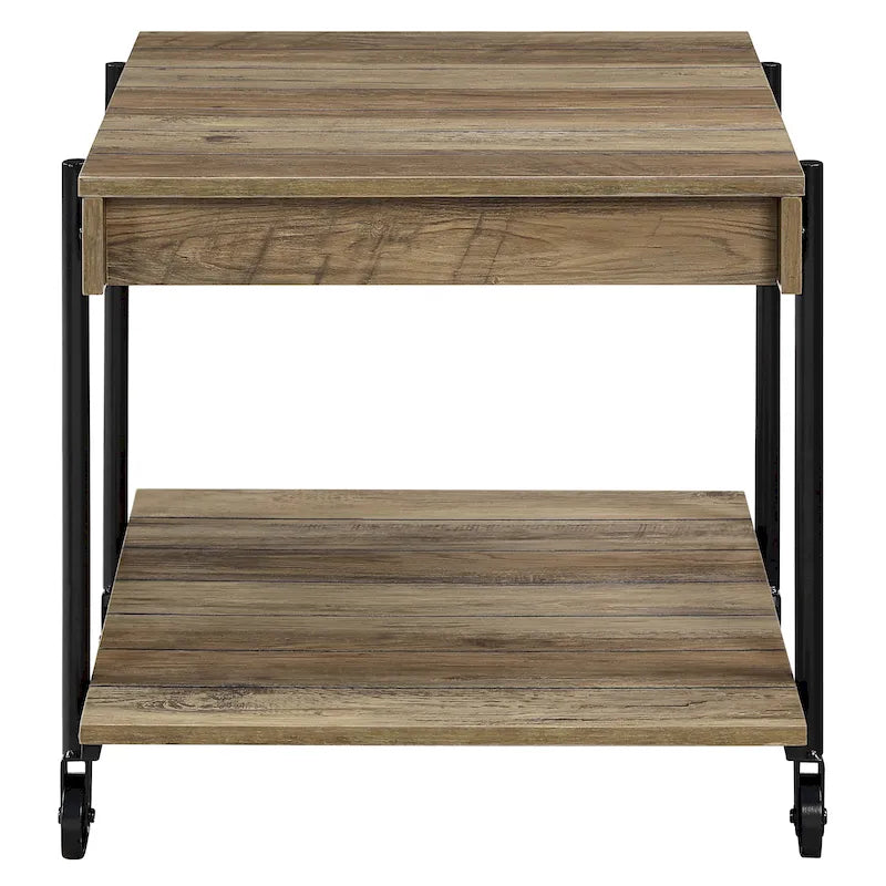 24-inch Steel 1-Shelf End Table