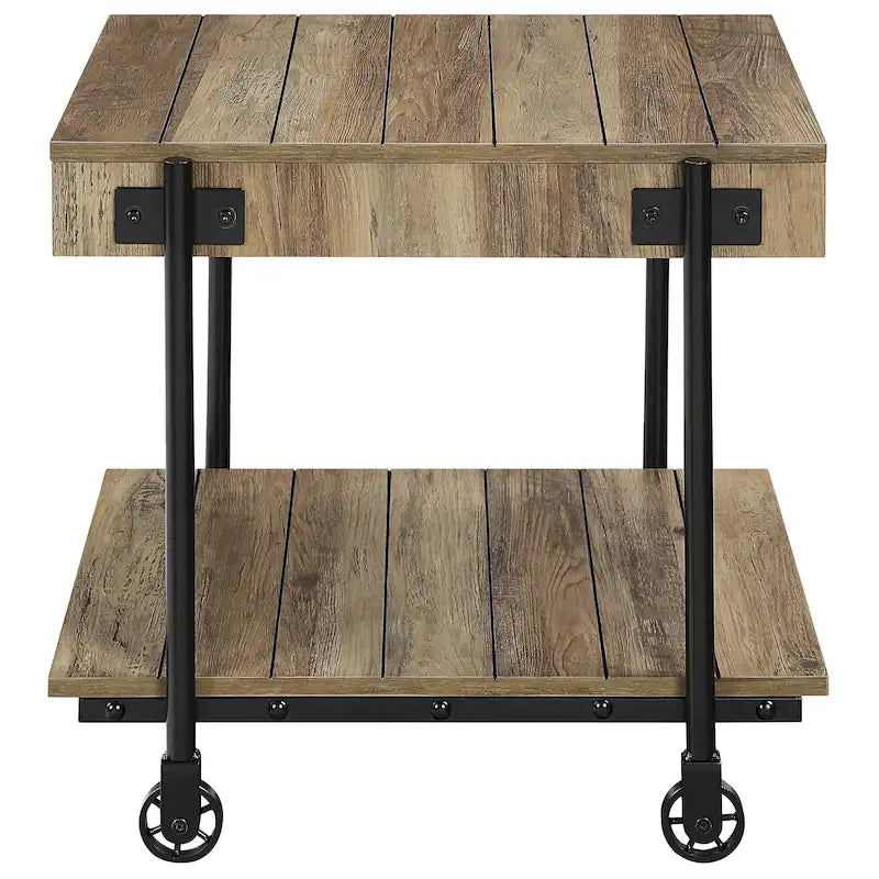24-inch Steel 1-Shelf End Table