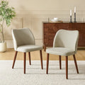 Upholstered Solid Wood Dining Chair Set of 2