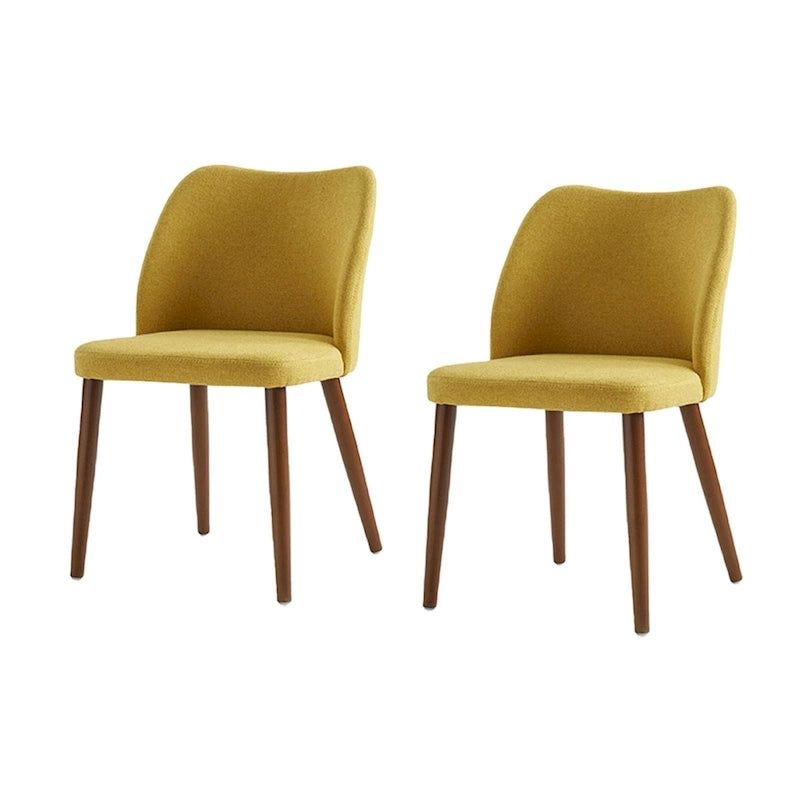 Upholstered Solid Wood Dining Chair Set of 2