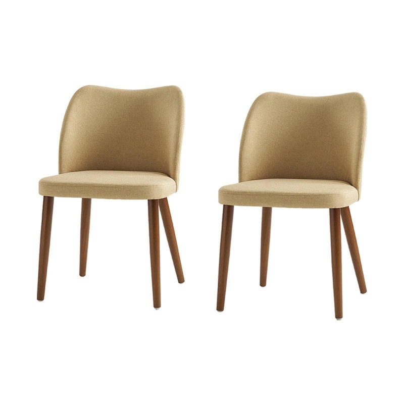 Upholstered Solid Wood Dining Chair Set of 2