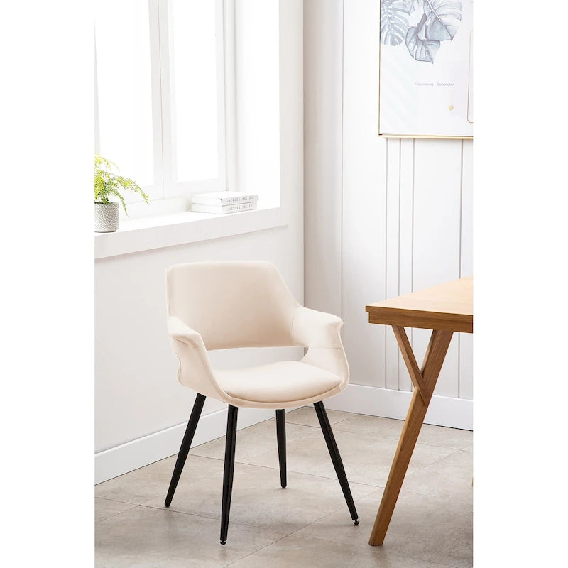 Porthos Home Fulco Velvet Mid-century Dining Chair