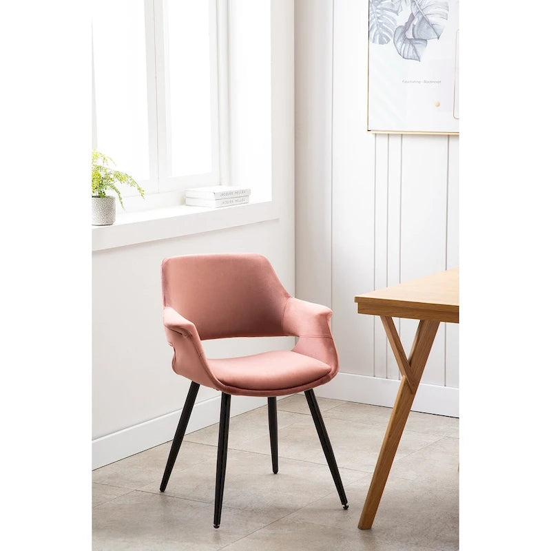 Velvet Mid-century Dining Chair