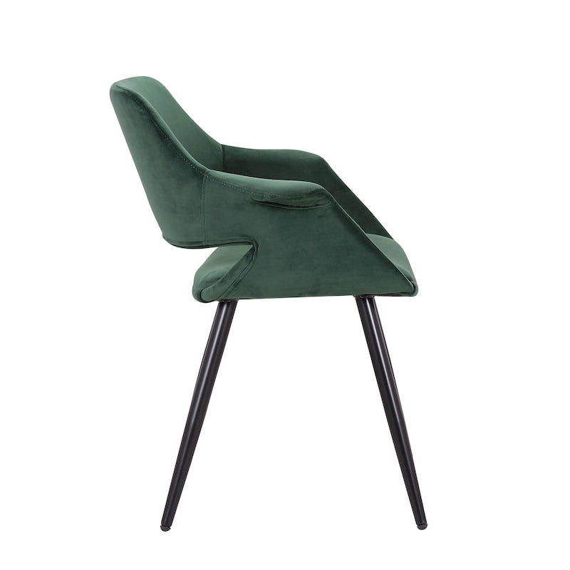 Velvet Mid-century Dining Chair