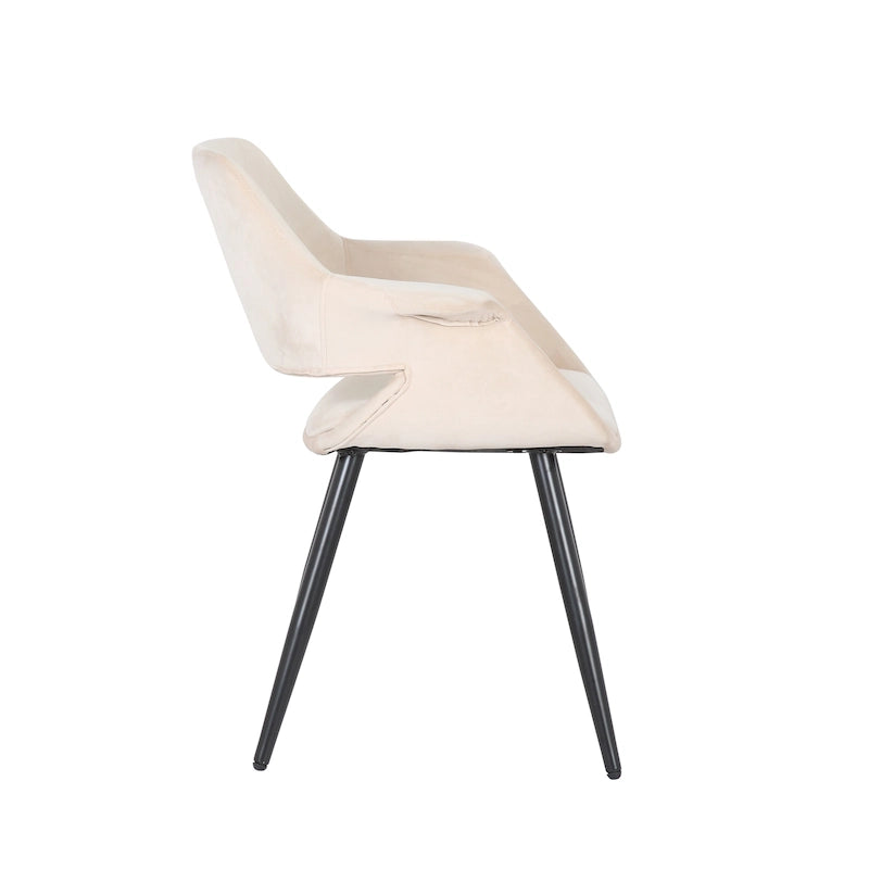 Velvet Mid-century Dining Chair