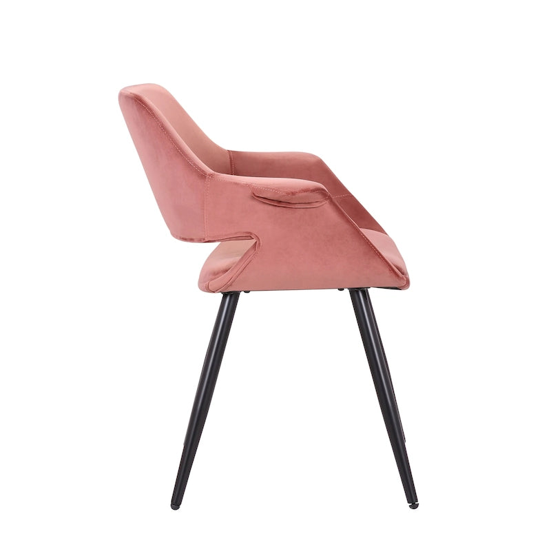 Velvet Mid-century Dining Chair