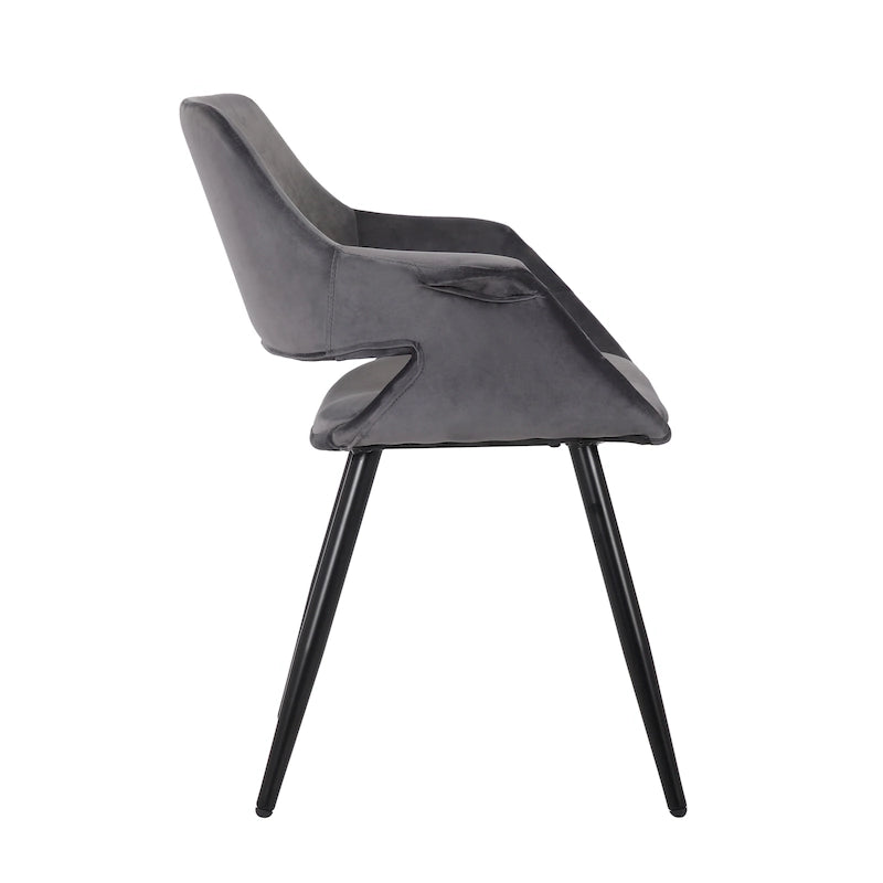 Velvet Mid-century Dining Chair