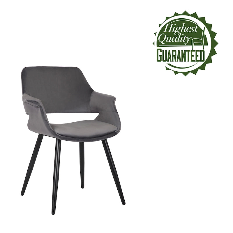 Velvet Mid-century Dining Chair