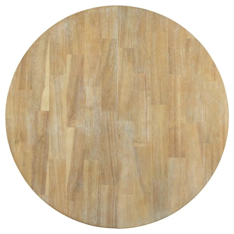 Tavolo da pranzo rotondo allungabile con prolunga in legno da 16