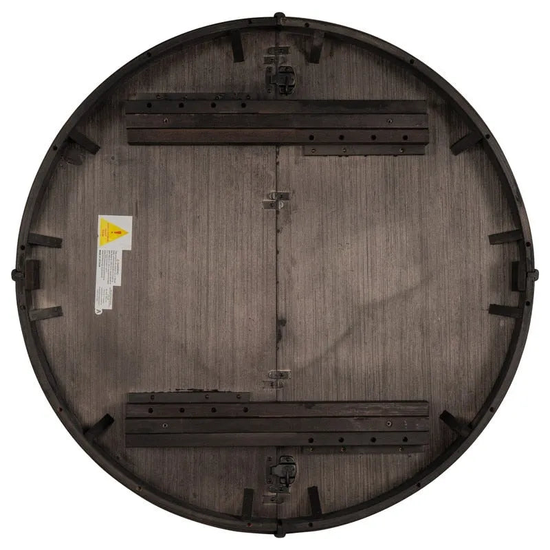 Tavolo da pranzo rotondo allungabile con prolunga in legno da 16