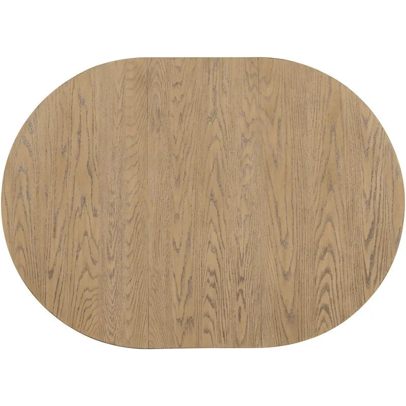 Tavolo da pranzo rotondo allungabile con prolunga in legno da 16