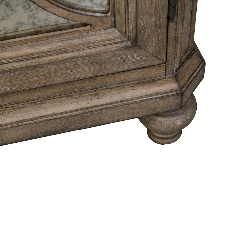 Buffet blanc, marron et taupe chiné Simply Elegant