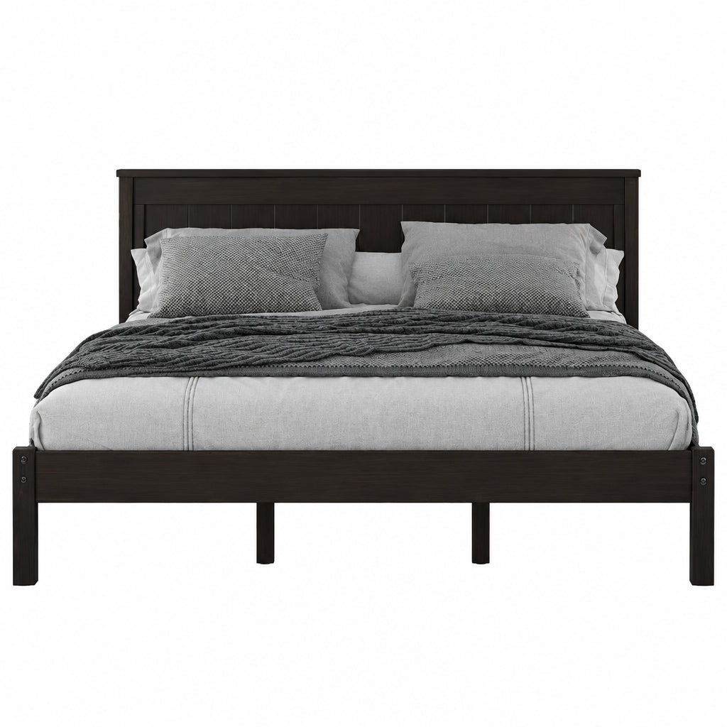 Platform Bed Frame with Headboard,Queen Size