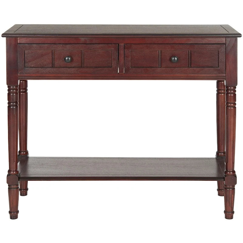 Consolle grigia con 2 cassetti - 35.8 x 13.8 x 29.5 - 36Wx14Dx30H