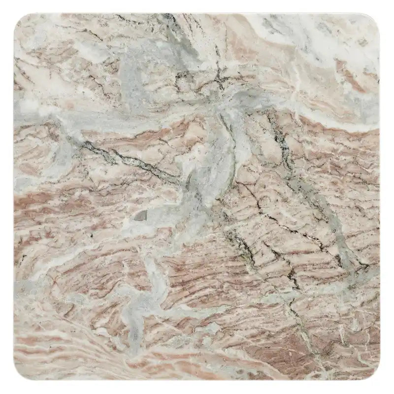 Square Marble Coffee Table - 35 In. W x 35 In. D x 13 In. H - 35Wx35Dx13H