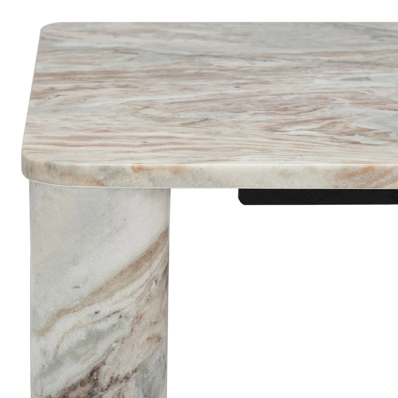 Square Marble Coffee Table - 35 In. W x 35 In. D x 13 In. H - 35Wx35Dx13H