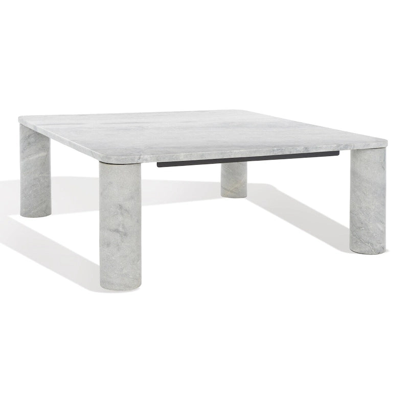 Square Marble Coffee Table - 35 In. W x 35 In. D x 13 In. H - 35Wx35Dx13H