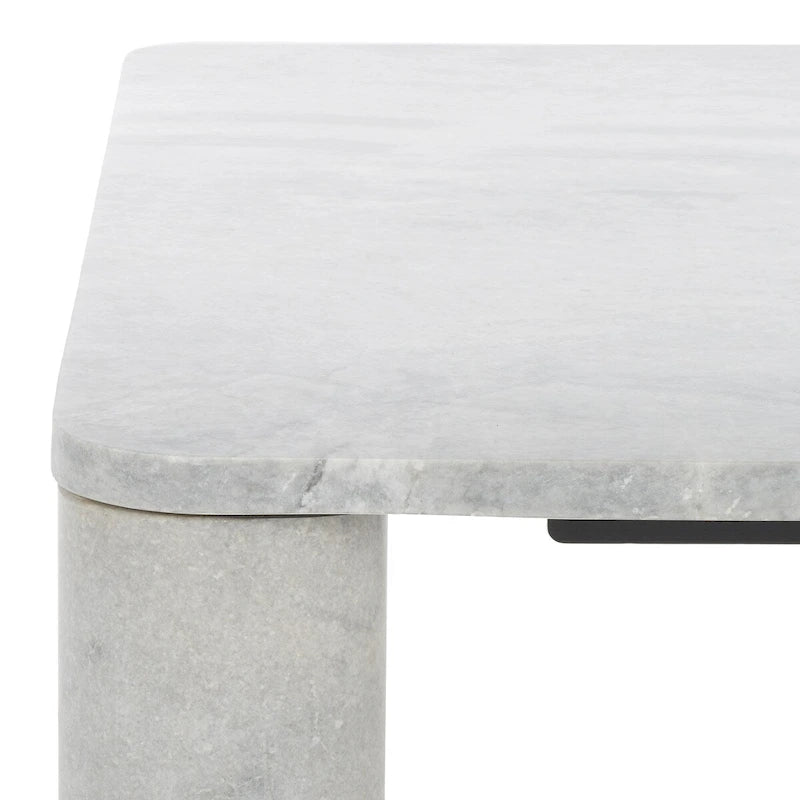 Square Marble Coffee Table - 35 In. W x 35 In. D x 13 In. H - 35Wx35Dx13H
