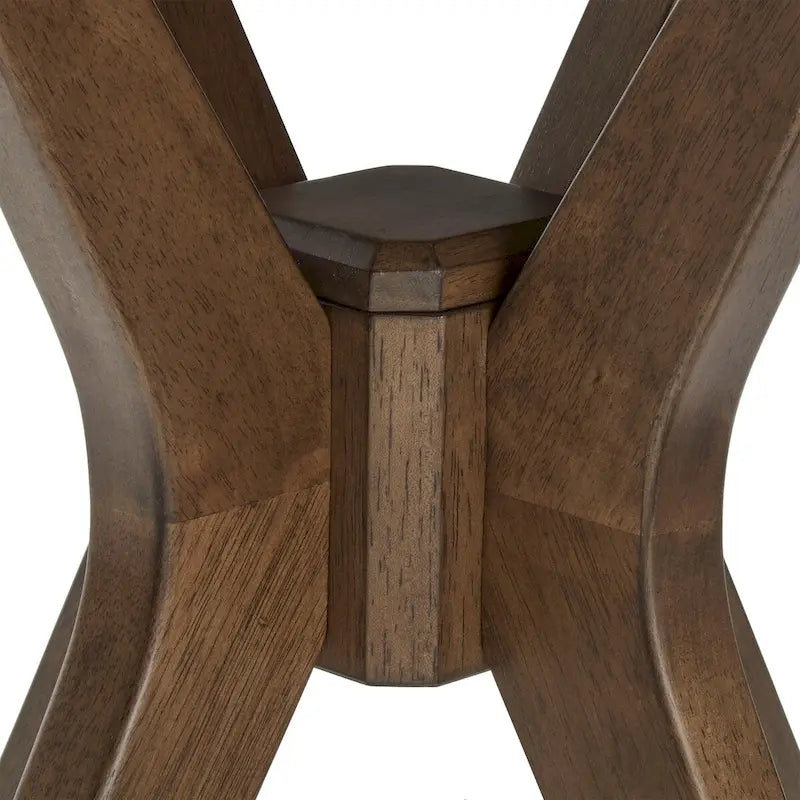 Runder Beistelltisch im Mid-Century-Stil mit Walnussholz-Finish