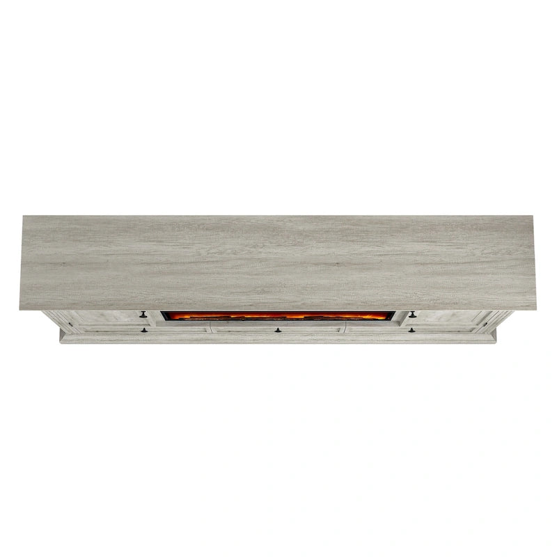 Mobile TV da 72 con camino - supporta TV fino a 75 - 73W x 35H x 14D