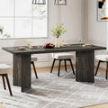 Wood Rectangular Dinner Dining Table for Kitchen Dining Room