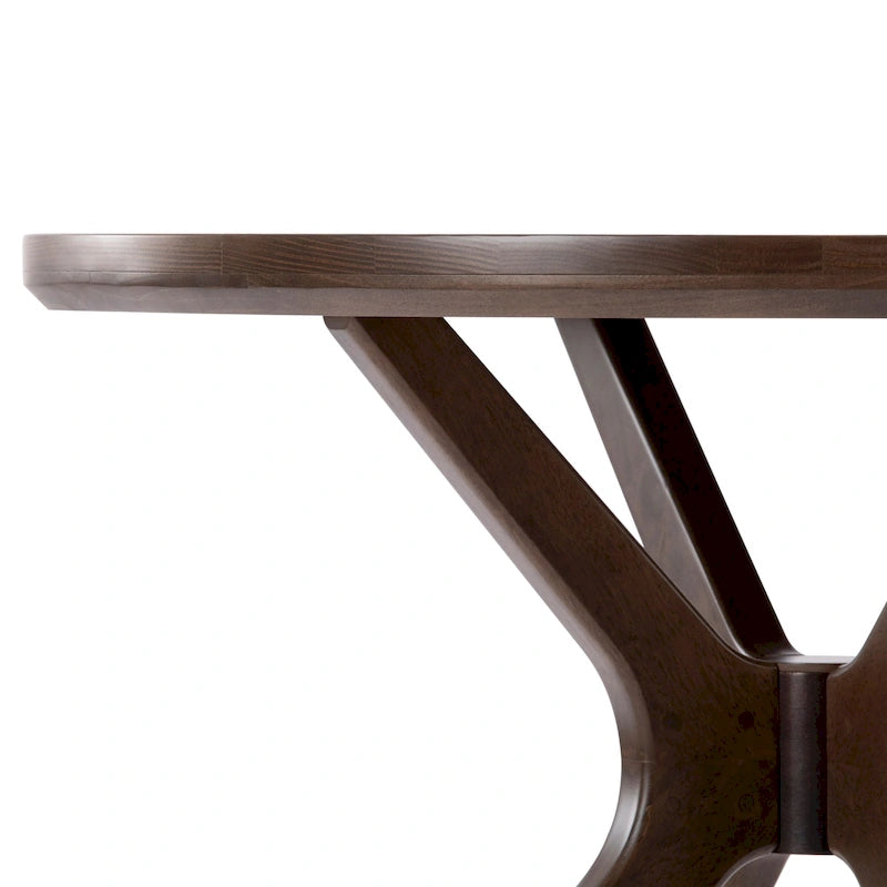 Cross Leg Round Dining Table - 38