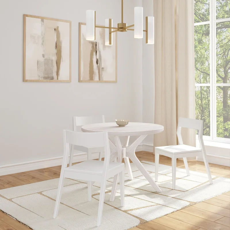 Cross Leg Round Dining Table - 38
