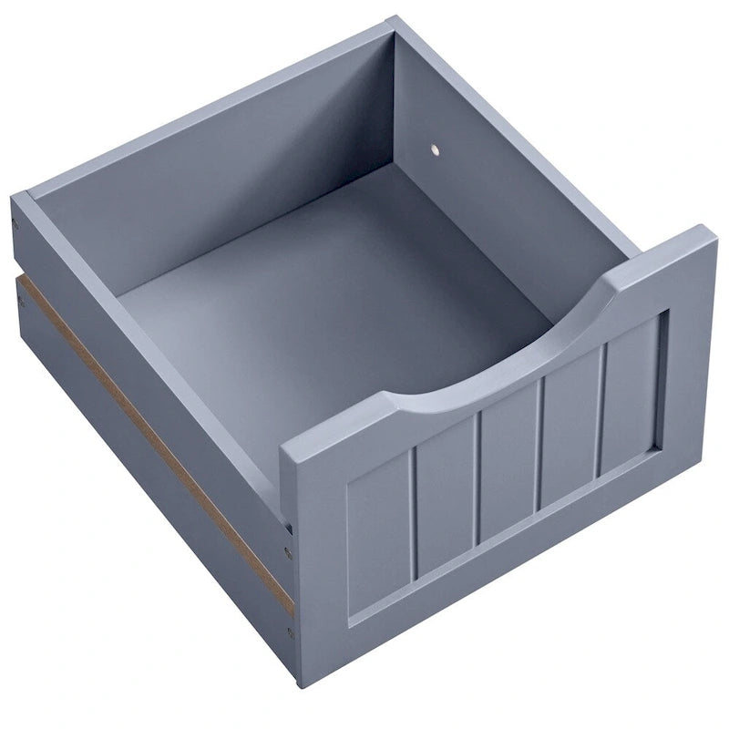 Bathroom Floor Cabinet Slim Bath Cabinet with 4 Drawers