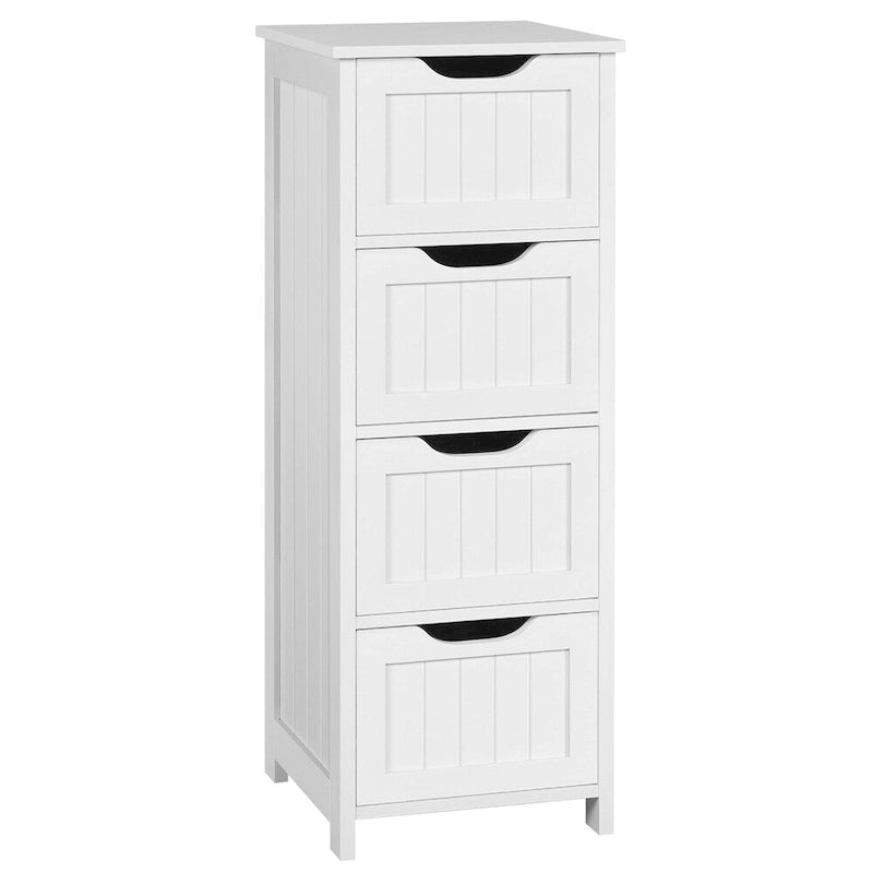 Bathroom Floor Cabinet Slim Bath Cabinet with 4 Drawers